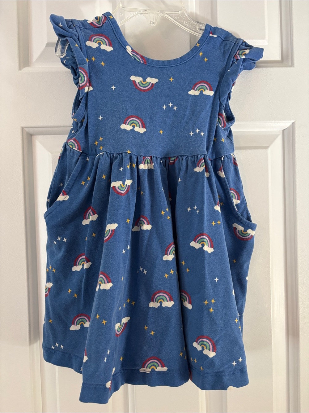 Hanna Andersson Navy Rainbow Pocket Dress